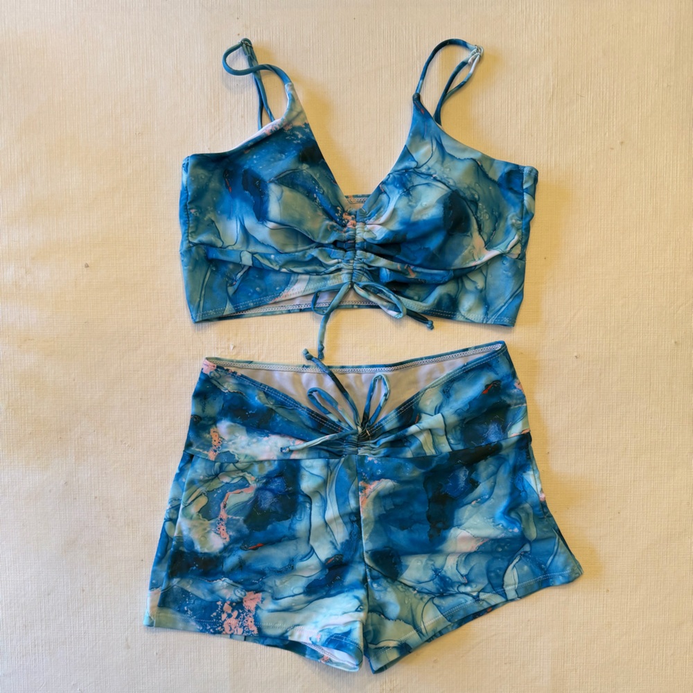 SHEIN Ocean Blue Bikini Set